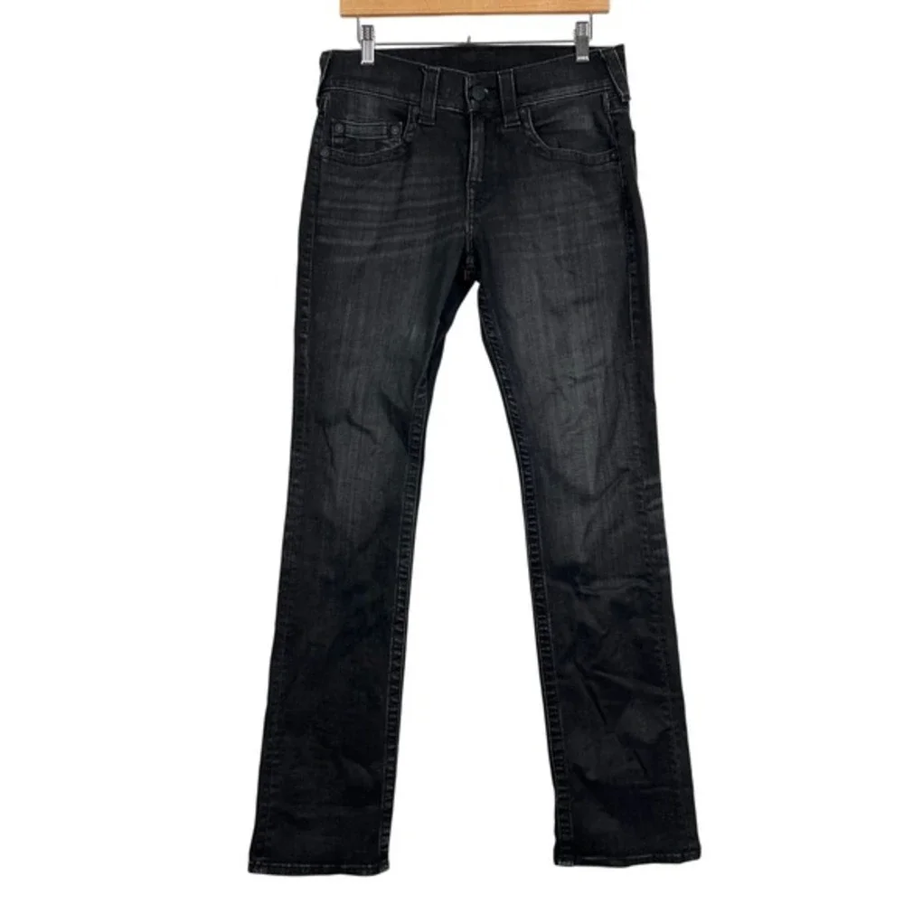 VTG True Religion Section Straight Flap‎ Pockets Jeans Mens Made In USA 30X33